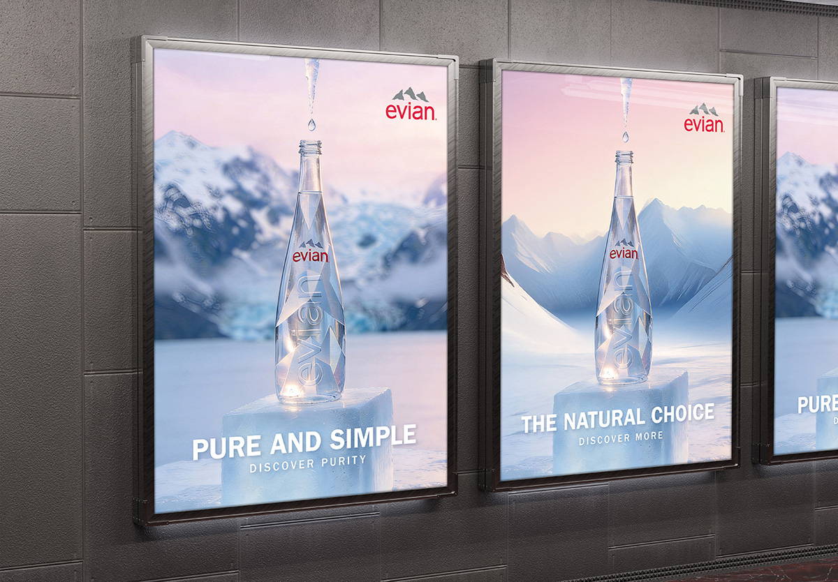 evian subway advertising