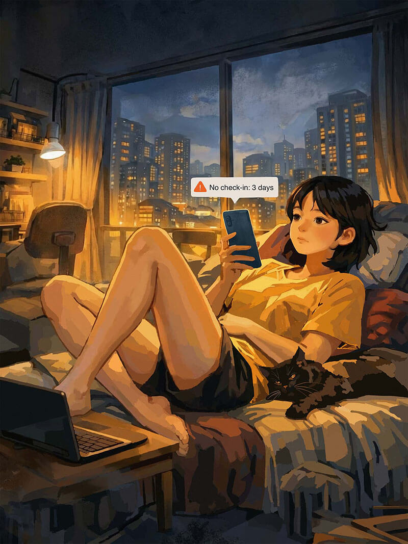 Illustration artwork 11 by Qiqi Cai